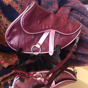 Steve Madden English Saddle Wristlet